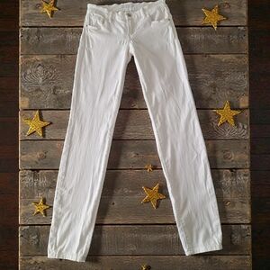 Guess Ivory Curvy Skinny Jeans